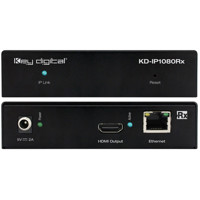

Key Digital KD-IP1080RX HDMI Over IP Full HD Receiver with PoE & Redundant Power Connection