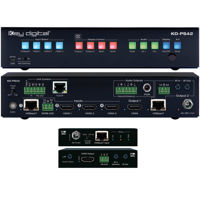 

Key Digital KD-PS42 4K/18G Presentation Switcher with 4 Inputs (HDBT, 3x HDMI), 2 Mirrored Outputs (HDBT, HDMI), Audio De-Embed, IR, RS-232, IP, CEC Manager