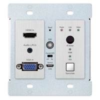 

Key Digital KD-X2X1WVTX 2x1 4K/18G HDBT PoH Wall Plate Switcher with HDMI & VGA, IR, RS-232, Transmitter Only