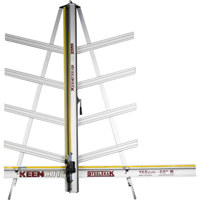 

Keencut 65" SteelTrak Cutter with Acrylic Scoring Blade, Glass Scoring Wheel and Composite Twin Wheel Cutting Head, 100 Medium Duty Utility Blades