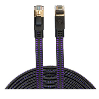 

Kontrolfreek 12' CAT-8 Ethernet Braided Gaming Cable, Purple & Black