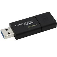 

Kingston Technology DataTraveler 100 G3 128GB USB Flash Drive, 100MB/s Read and 10MB/s Write Speed
