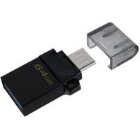 

Kingston Technology DataTraveler microDuo3 USB G2 64GB microUSB and USB Type-A Flash Drive