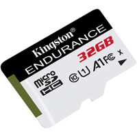 

Kingston Technology High Endurance 32GB microSDHC UHS-I Class 10 Memory Card, 95MB/s Read, 30MB/s Write