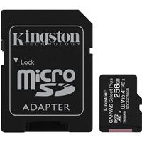 

Kingston Technology Canvas Select Plus 256GB microSDXC UHS-I Class 10 Memory Card with SD Adapter, 100MB/s Read, 85MB/s Write