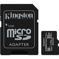 

Kingston Technology Canvas Select Plus 32GB microSDHC UHS-I Class 10 Memory Card with SD Adapter, 100MB/s Read, 10MB/s Write, 2-Pack