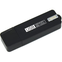 

KJB Security Products 4GB USB Flash Drive & Voice Recorder, USB Direct Connect, Rechargeable Battery