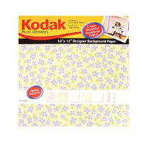 

KODAK Photo Memories 12x12" Scrapbook Designer Paper Pack - Spring Patterns Colors, 12 Sheets.