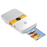 

KODAK Smile Instant Print Digital Camera, 10MP Image, 2x3" Prints, White/Yellow
