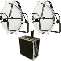 

Klover MiK 26 Dual Parabolic Collector with Whirlwind MD-1 Amplifier, Sennheiser MKE-2 Microphone, Koss Pro4AA Headphones and KK-26-BD Carrying Case