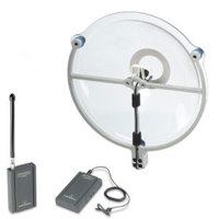 

Klover Sound Shark Basic Wireless Kit, Includes Parabolic Collector, Wind Cover, 3.5mm TRS Microphone & Audio Technica PRO 88W VHF Lavalier Wireless System
