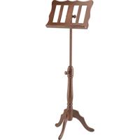 

K&M 117 Wooden Music Stand with Curved Baroque Design, 37.8-51.97" Adjustable Height, Walnut