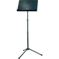 

K&M 12125 Orchestra Music Stand with Plastic Desk, 28.35-61.02" Height, Black