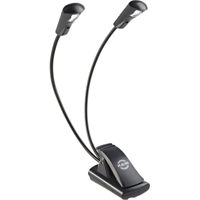 

K&M 12243 Music Stand Light with Dual Head 1 LED Flexlight, Black