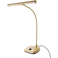 

K&M 12297 12 LED Gooseneck Piano Lamp, Gold-Colored