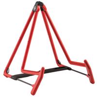 

K&M Heli-2 17580 Acoustic Guitar Stand, 185-230mm/7.28-9.06" Width Adjustment, Red