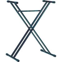 

K&M 18963 Double Brace X-Style Keyboard Stand, 15.7-35.6" Adjustable Height, 110.2 lb Capacity, Black