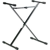 

K&M 18969 X-Style Keyboard Stand for Kids, 13.3-29.5" Adjustable Height, 110.2 lb Capacity, Black