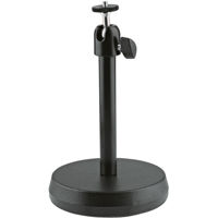 

K&M 19781 Desktop Camera Stand, Round Base, Black