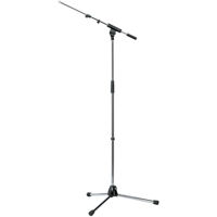 

K&M 210/8 Tripod Microphone Stand with Telescoping Boom, 16 to 28" Boom Arm Length, Chrome