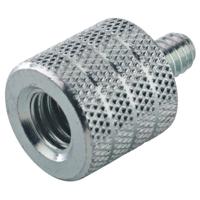 

K&M 21920 Zinc-Plated Thread Adapter with Knurled Surface