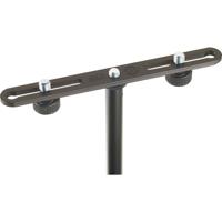 

K&M 23550 Aluminum Microphone Bar, 2.3-6.7" Adjustable Height, Black