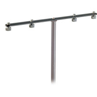 

K&M 236 Four Microphone Mounting Bar with 5/8" Locking Screws, Black