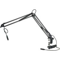 

K&M 23850 Steel Microphone Desk Arm, 18.11-37.79" Length, 1.76 lb Capacity, Black