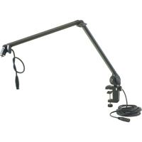 

K&M 23860 Microphone Desk Arm for Multimedia Studios/Broadcast Studios/Podcasts, 18.11-37.79" Length, 3.3 lb Capacity, Black
