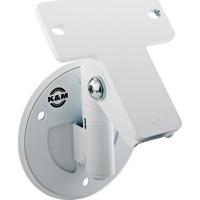 

K&M 24161 Universal Speaker Wall Mount, 33.04 lb Capacity, Structured White