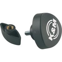 

K&M 4x 24621 Screw Fitting Set for 24620 Lighting Stand or 24622 Crossbar, Black