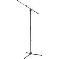 

K&M 25600 Microphone Stand with Telescopic Boom Arm, 38.1-64.5" Adjustable Height, Black