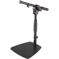 

K&M Floor and Tabletop Microphone Stand with Short Boom, 11.22" to 15.75" Height, Black