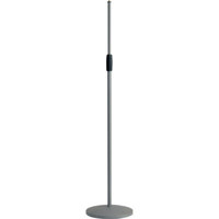 

K&M 26010 Soft Touch Cast-Iron Round Base Microphone Stand, 34.2-62" Adjustable Height, Gray