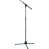 

K&M 27195 Microphone Stand with Extendable Boom Arm, 35.43-62.99" Height, Black