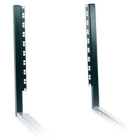 

K&M 42021 19.6" Extender Brackets for 42020 Rack Wagon, 9-Spaces Height, Black, 2-Pack