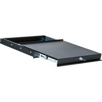

K&M 49070 14.17" Sliding Rack Shelf, 1 Space, Black