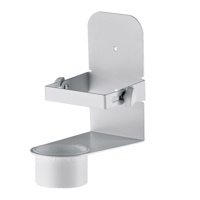 

K&M 80330 Wall Mount for Hand Sanitizer, Pure White