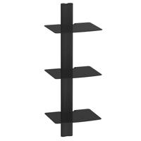 

Kanto AVT3 Wall Mounted AV 3x Shelves, 20 lbs Capacity Per Shelf, Black
