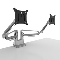 

Kanto Dual Arm Desktop Monitor Mount for 17-32" Displays, Silver