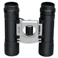 

Konus 10x25 Basic Compact Weather Resistant Roof Prism Binocular with 5.5 Degree Angle of View, Black/Silver