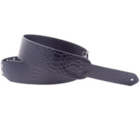 

Korg Right On! Wild Collection Leather Guitar Strap, Snake Black