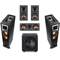 

Klipsch Reference R-26FA 5.1 Home Theater Pack, Brushed Black Polymer Veneer