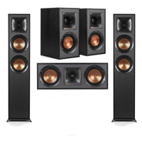 

Klipsch Reference R-625FA 5.0 Home Theater Pack, Black Textured Wood Grain Vinyl