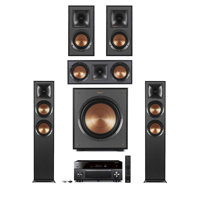 

Klipsch Reference R-625FA 5.1 Home Theater System, Black Textured Wood Grain Vinyl