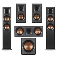 

Klipsch Reference R-625FA 5.1 Home Theater Pack, Black Textured Wood Grain Vinyl