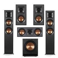 

Klipsch Reference R-625FA 5.1 Home Theater Pack, Black Textured Wood Grain Vinyl