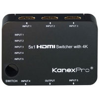 

KanexPro 5x1 HDMI Switcher with 4K Support