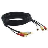 

Kramer Electronics C-3RVAM/3RVAM 3 RCA (M) to 3 RCA (M) Composite Video & Stereo Audio Cable, 35'