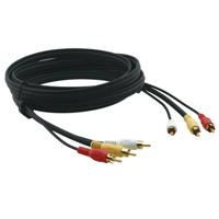 

Kramer Electronics C-3RVAM/3RVAM 3 RCA (M) to 3 RCA (M) Composite Video & Stereo Audio Cable, 50'